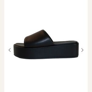 Malvados Black Platform Slides